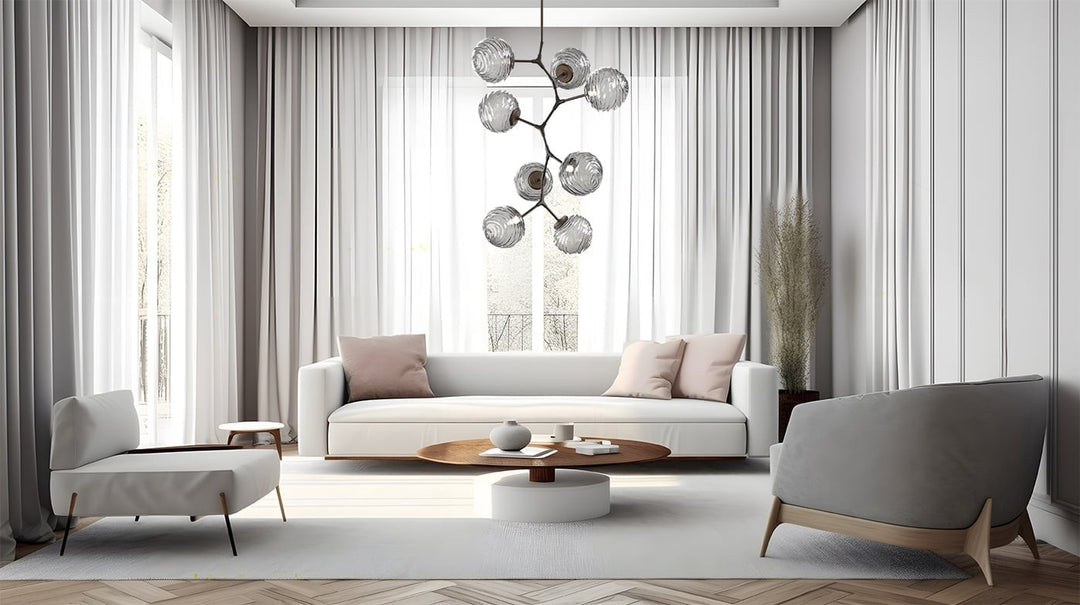 Gaia Modern Vine Chandelier by Hammerton Studio in a styled interior