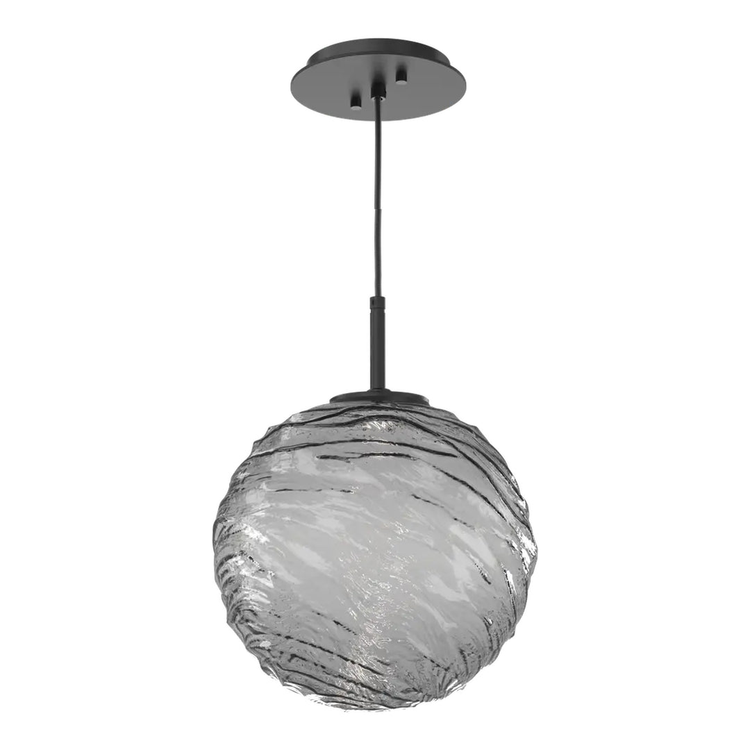 Gaia Pendant by Hammerton Studio – Large in Matte Black on adjustable cord