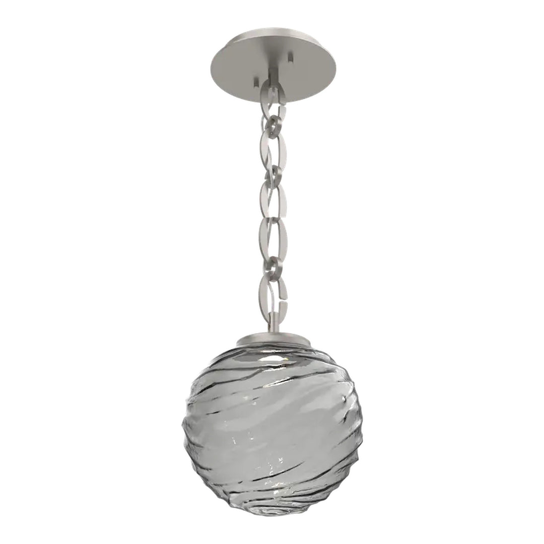 Gaia Pendant by Hammerton Studio – Medium in Beige Silver on Oval Chain