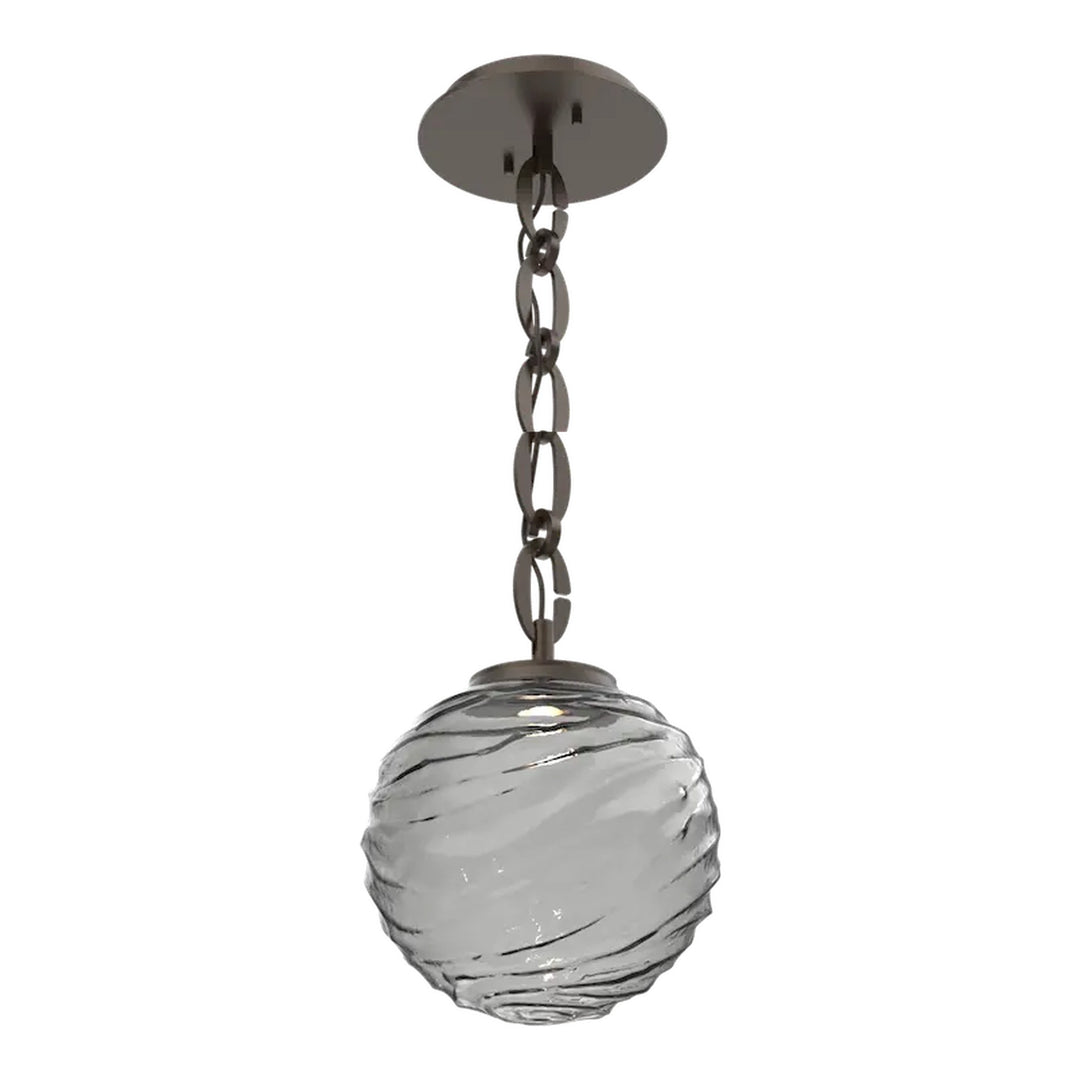 Gaia Pendant by Hammerton Studio – Medium in Flat Bronze on Oval Chain
