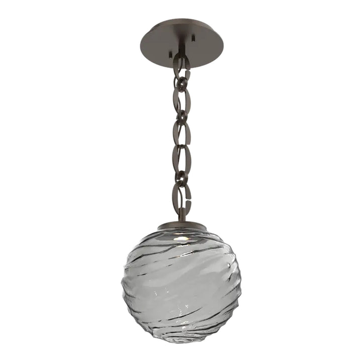 Gaia Pendant by Hammerton Studio – Medium in Flat Bronze on Oval Chain
