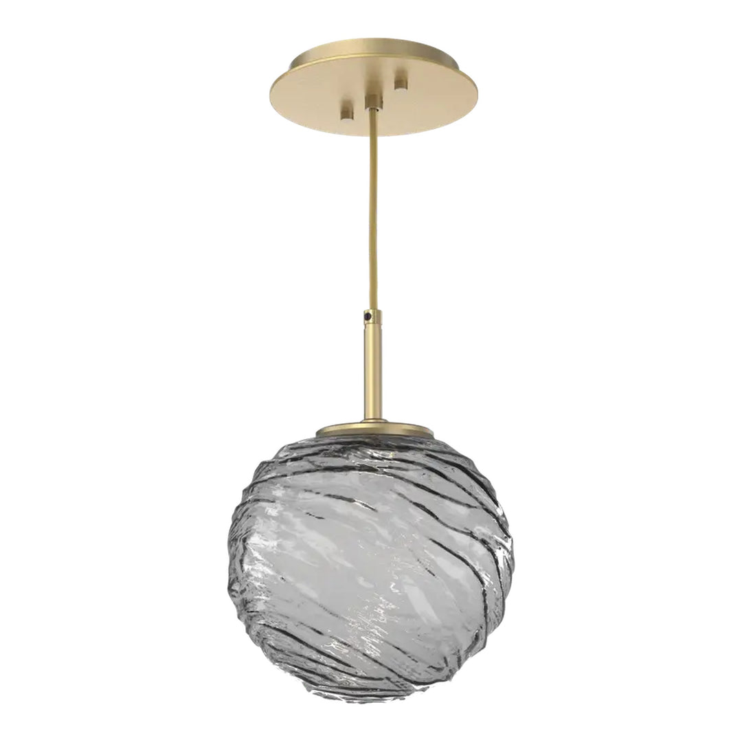 Gaia Pendant by Hammerton Studio – Medium in Gilded Brass on adjustable cord