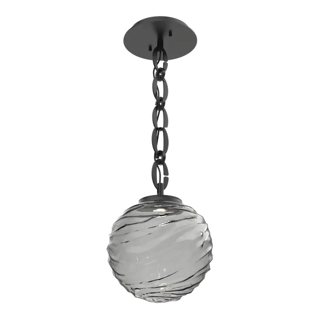 Gaia Pendant by Hammerton Studio – Medium in Matte Black on Oval Chain