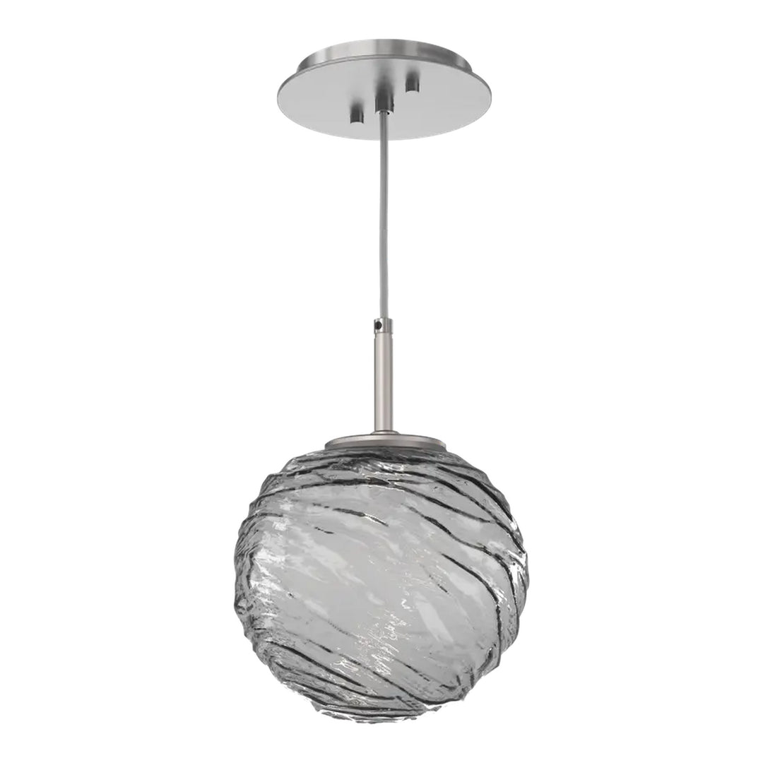 Gaia Pendant by Hammerton Studio – Medium in Satin Nickel on adjustable cord