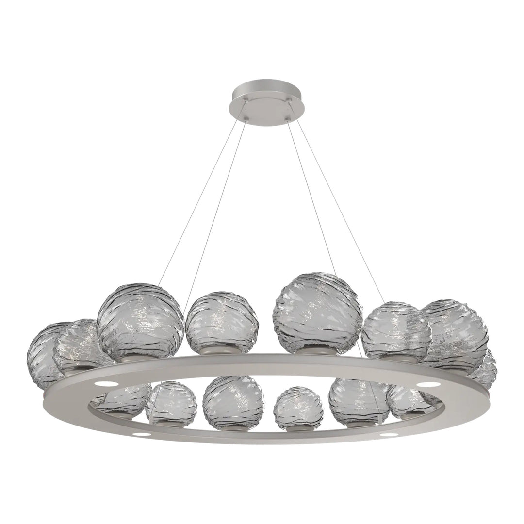 Gaia Ring Chandelier by Hammerton Studio – Large in Beige Silver