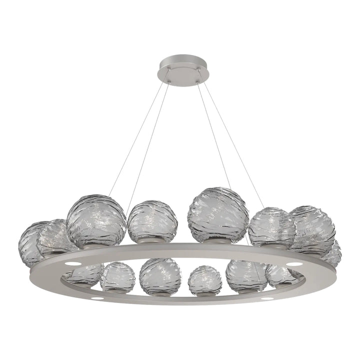 Gaia Ring Chandelier by Hammerton Studio – Large in Beige Silver