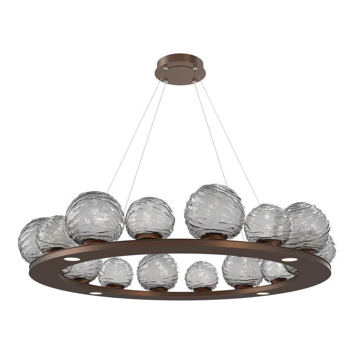 Gaia Ring Chandelier by Hammerton Studio – Large in Burnished Bronze