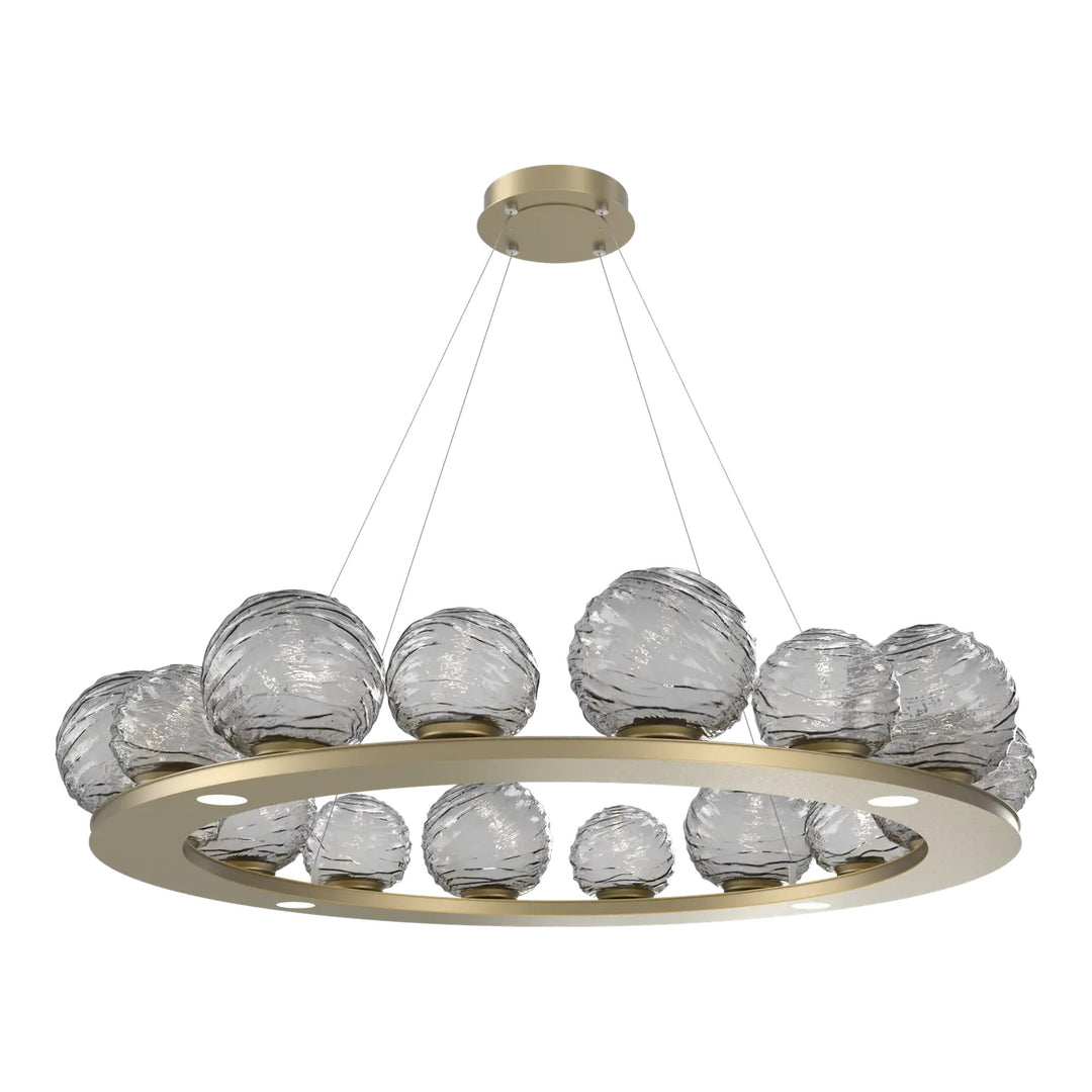 Gaia Ring Chandelier by Hammerton Studio – Large in Gilded Brass