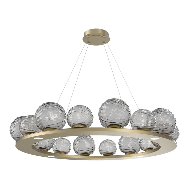 Gaia Ring Chandelier by Hammerton Studio – Large in Gilded Brass