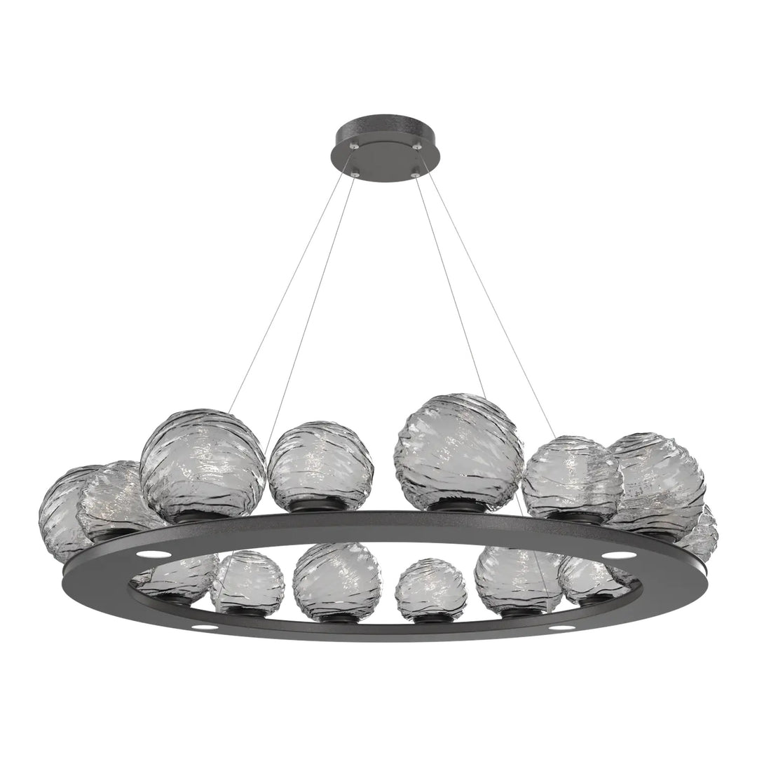 Gaia Ring Chandelier by Hammerton Studio – Large in Graphite