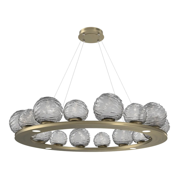 Gaia Ring Chandelier by Hammerton Studio – Large in Heritage Brass