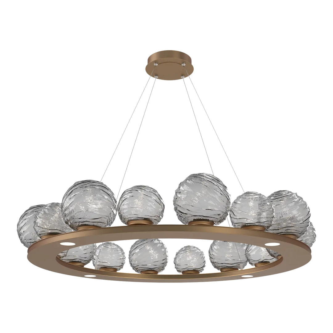 Gaia Ring Chandelier by Hammerton Studio – Large in Novel Brass