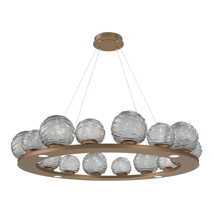 Gaia Ring Chandelier by Hammerton Studio – Large in Novel Brass