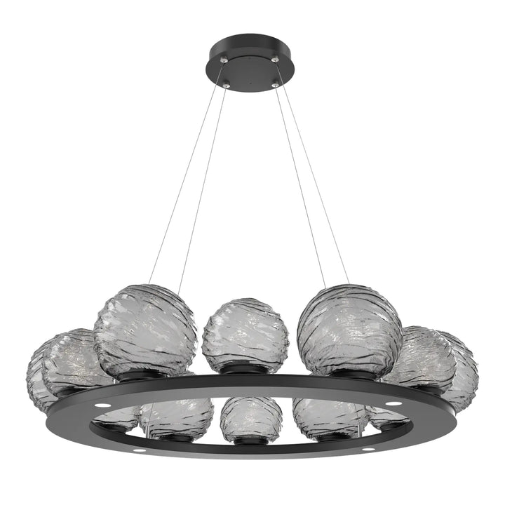 Gaia Ring Chandelier by Hammerton Studio – Medium in Matte Black