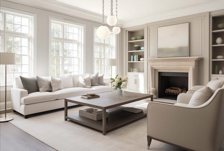 Gaia Round Pendant Chandelier by Hammerton Studio in a styled interior
