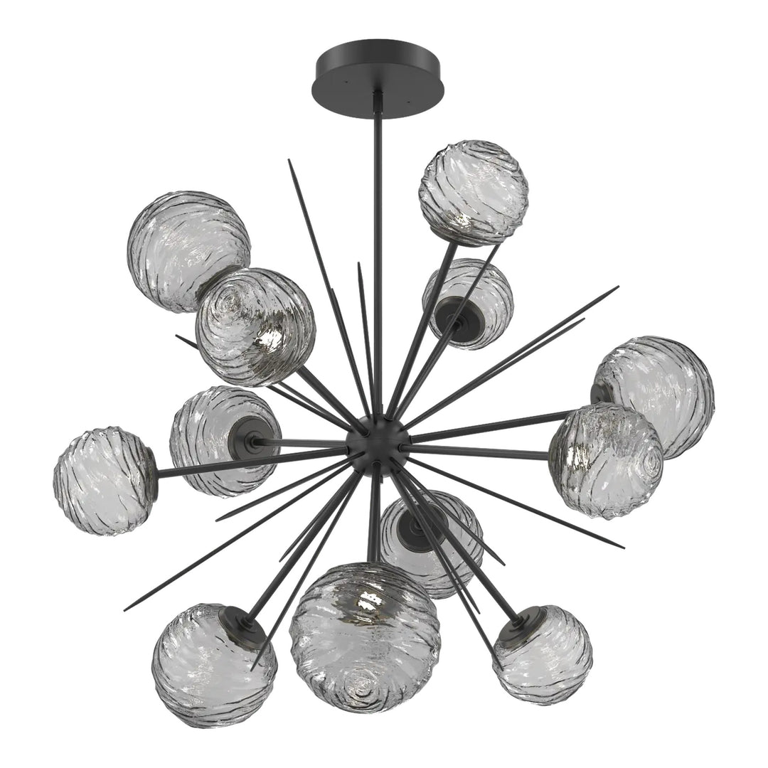 Gaia Starburst Chandelier by Hammerton Studio – Large in Matte Black