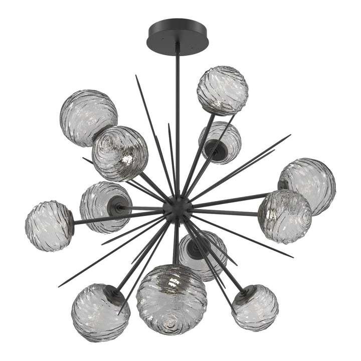 Gaia Starburst Chandelier by Hammerton Studio – Large in Matte Black