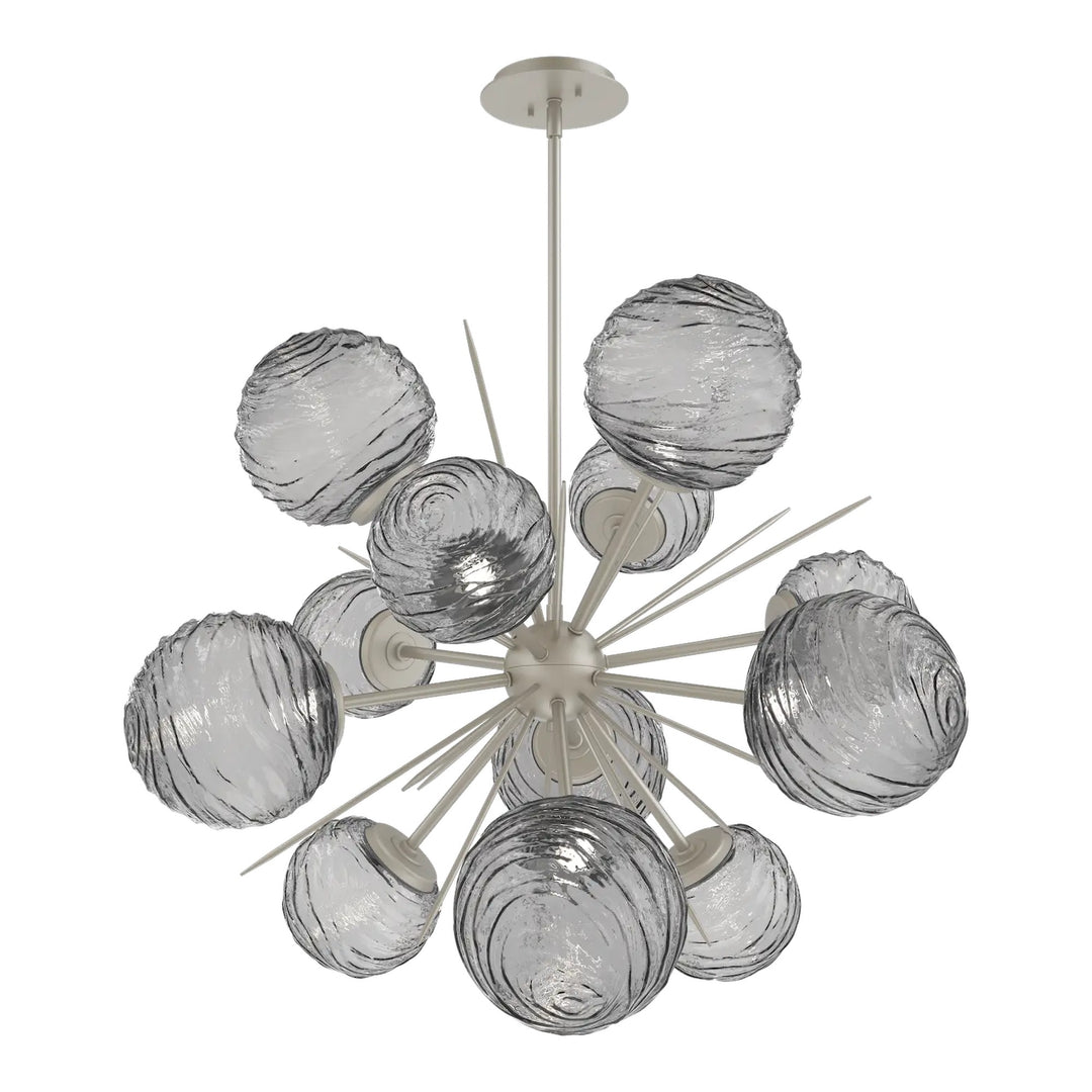Gaia Starburst Chandelier by Hammerton Studio – Medium in Beige Silver