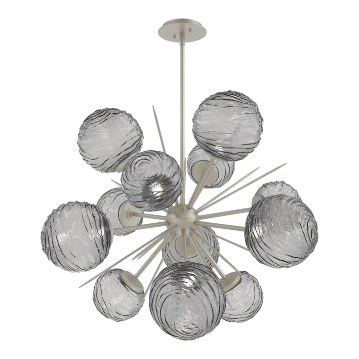 Gaia Starburst Chandelier by Hammerton Studio – Medium in Beige Silver