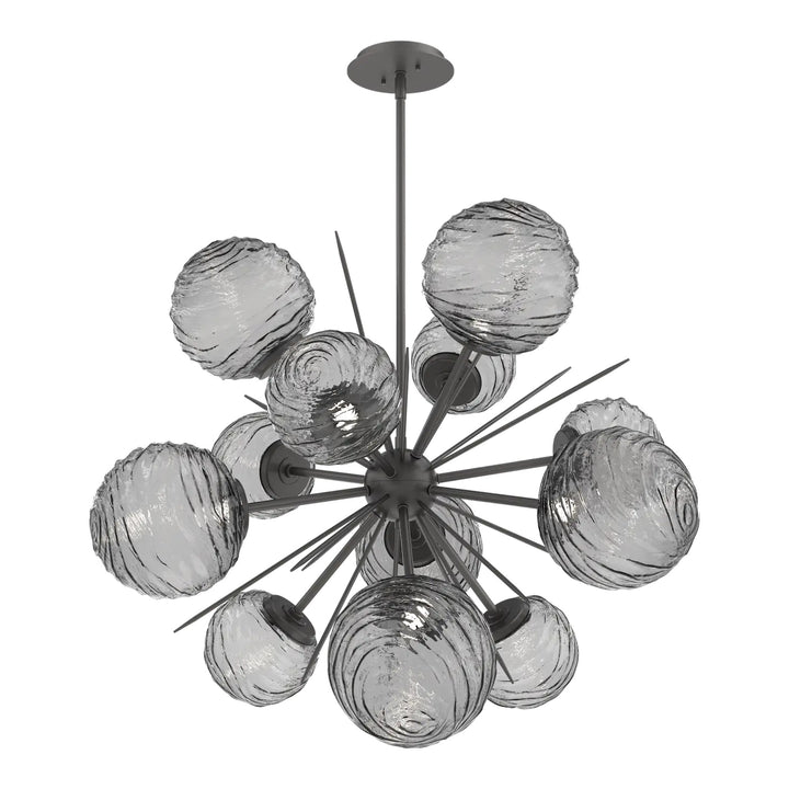 Gaia Starburst Chandelier by Hammerton Studio – Medium in Graphite