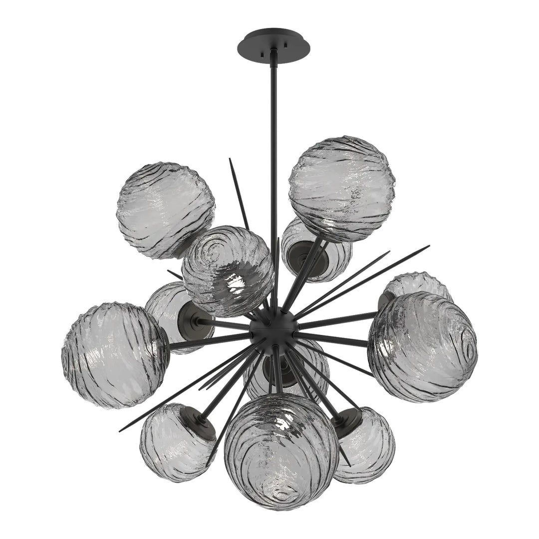 Gaia Starburst Chandelier by Hammerton Studio – Medium in Matte Black