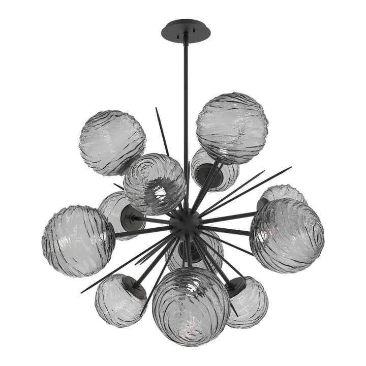 Gaia Starburst Chandelier by Hammerton Studio – Medium in Matte Black