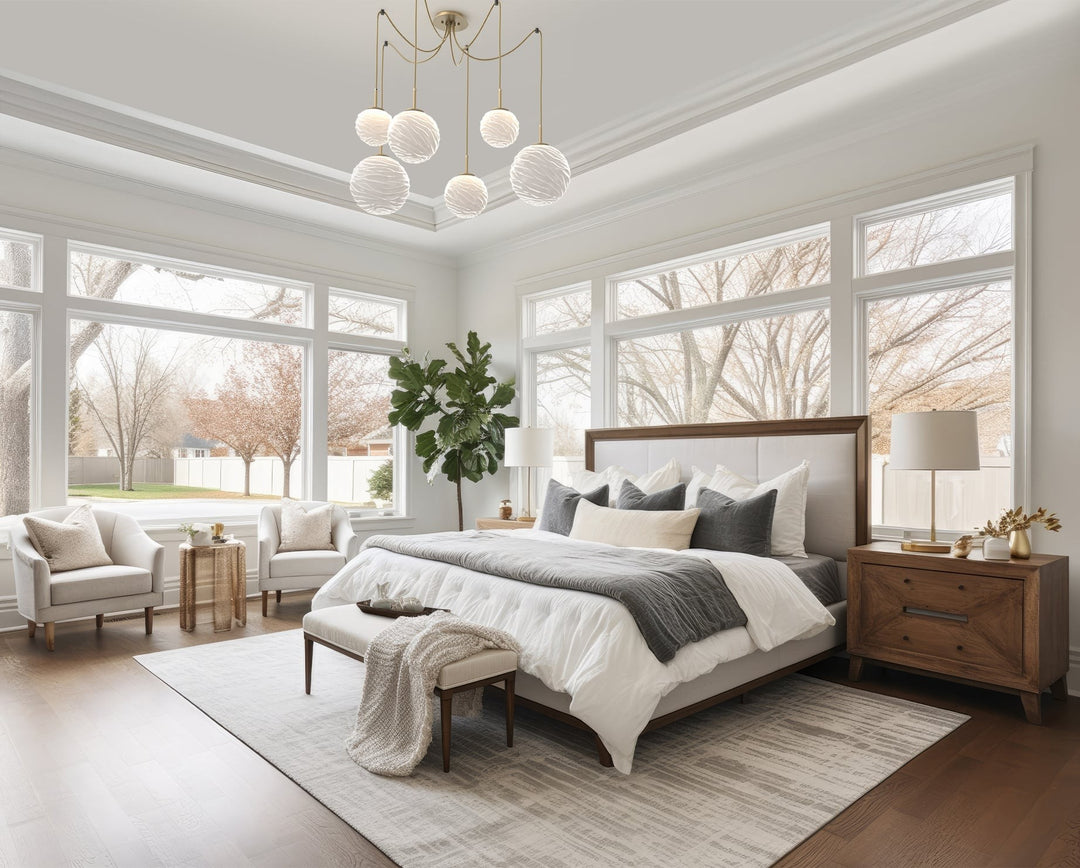 Gaia Swag Chandelier by Hammerton Studio in a styled interior