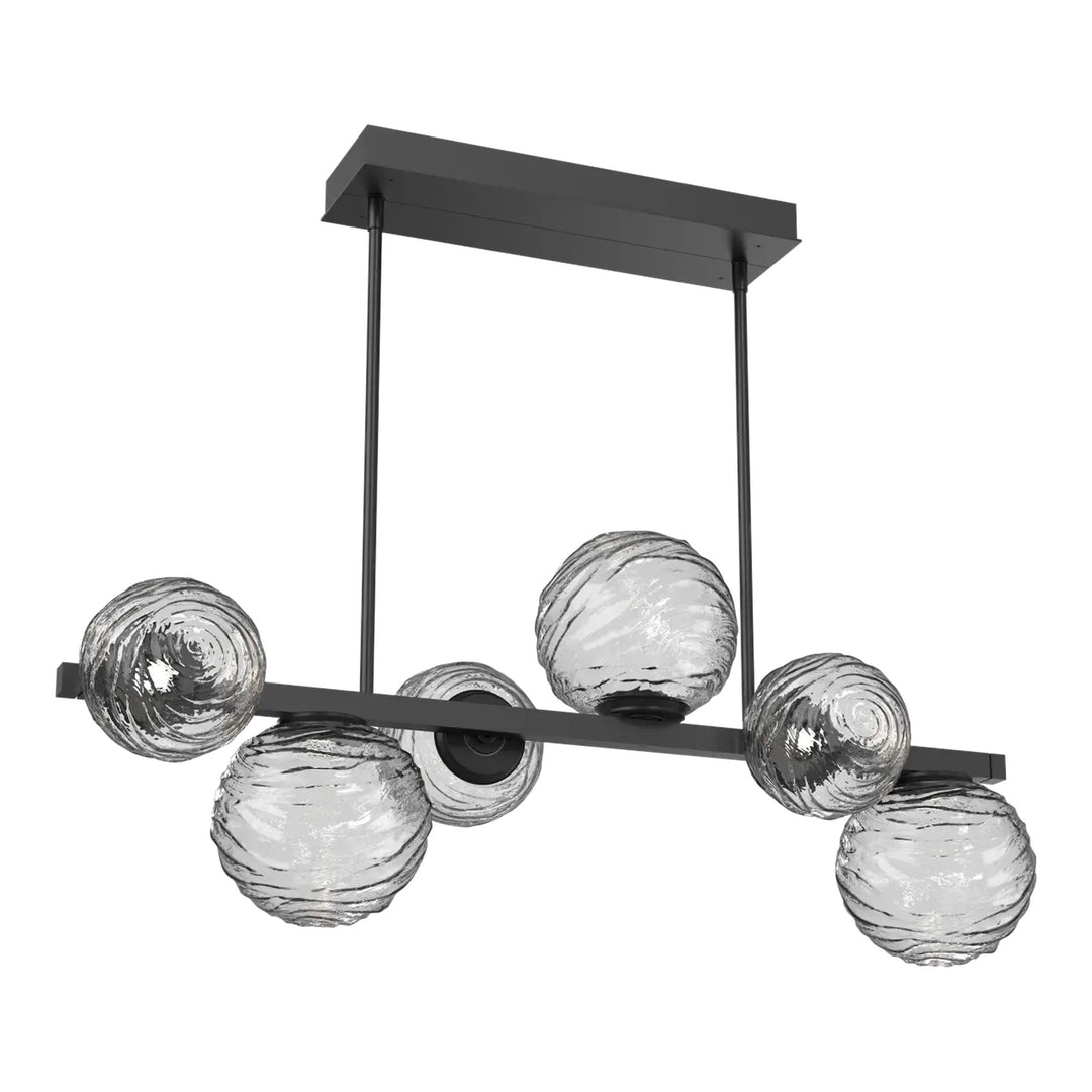 Gaia Twisted Branch Chandelier by Hammerton Studio – 6 Lights in Matte Black
