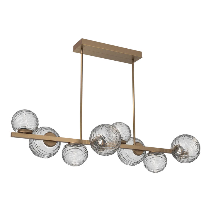Gaia Twisted Branch Chandelier by Hammerton Studio – 8 Lights in Novel Brass