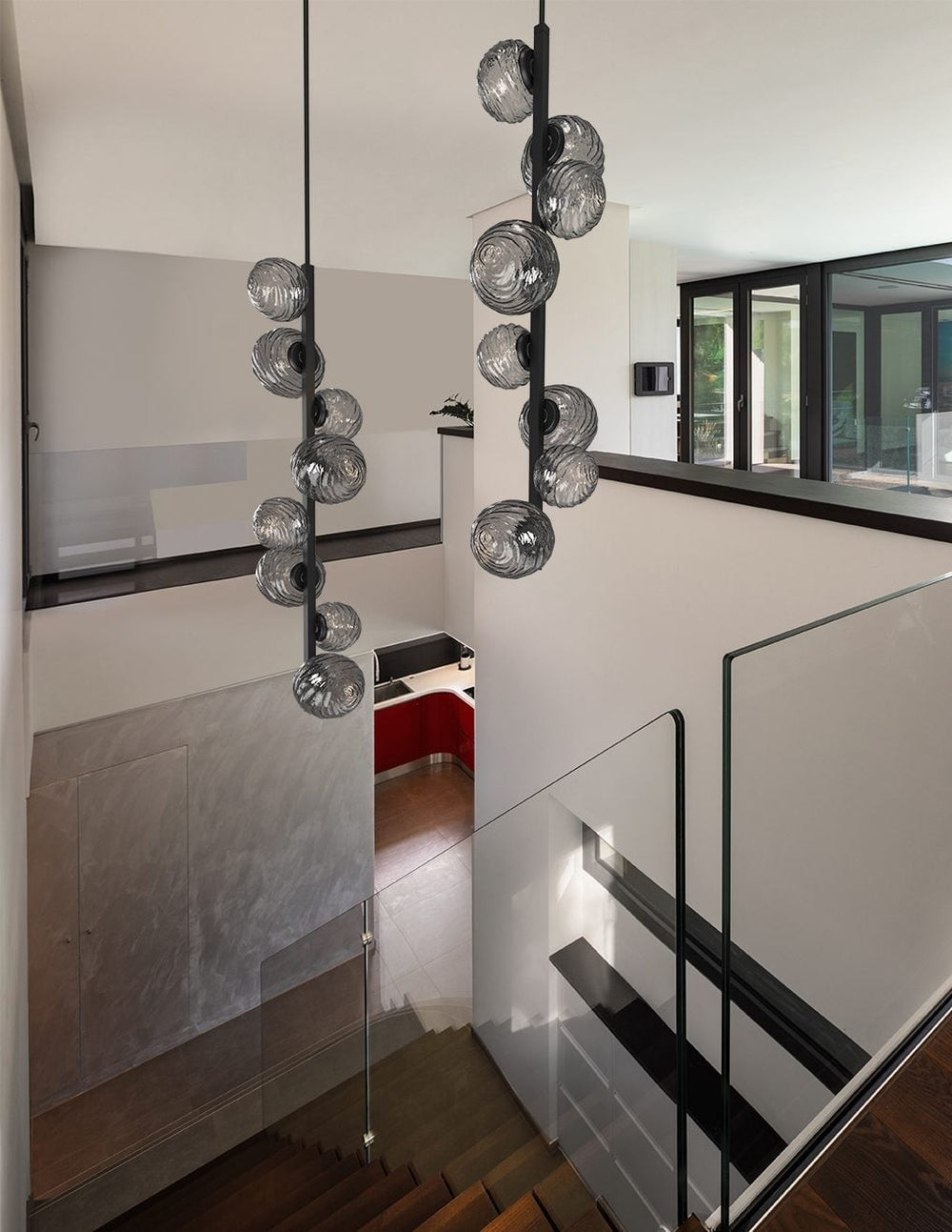 Gaia Twisted Vine Chandelier by Hammerton Studio in a styled interior