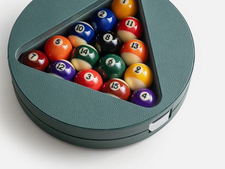 Impatia Leather Billiards Game Set detail