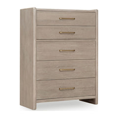 Gardenia Five Drawer Chest by Modus in Chai — on a white background