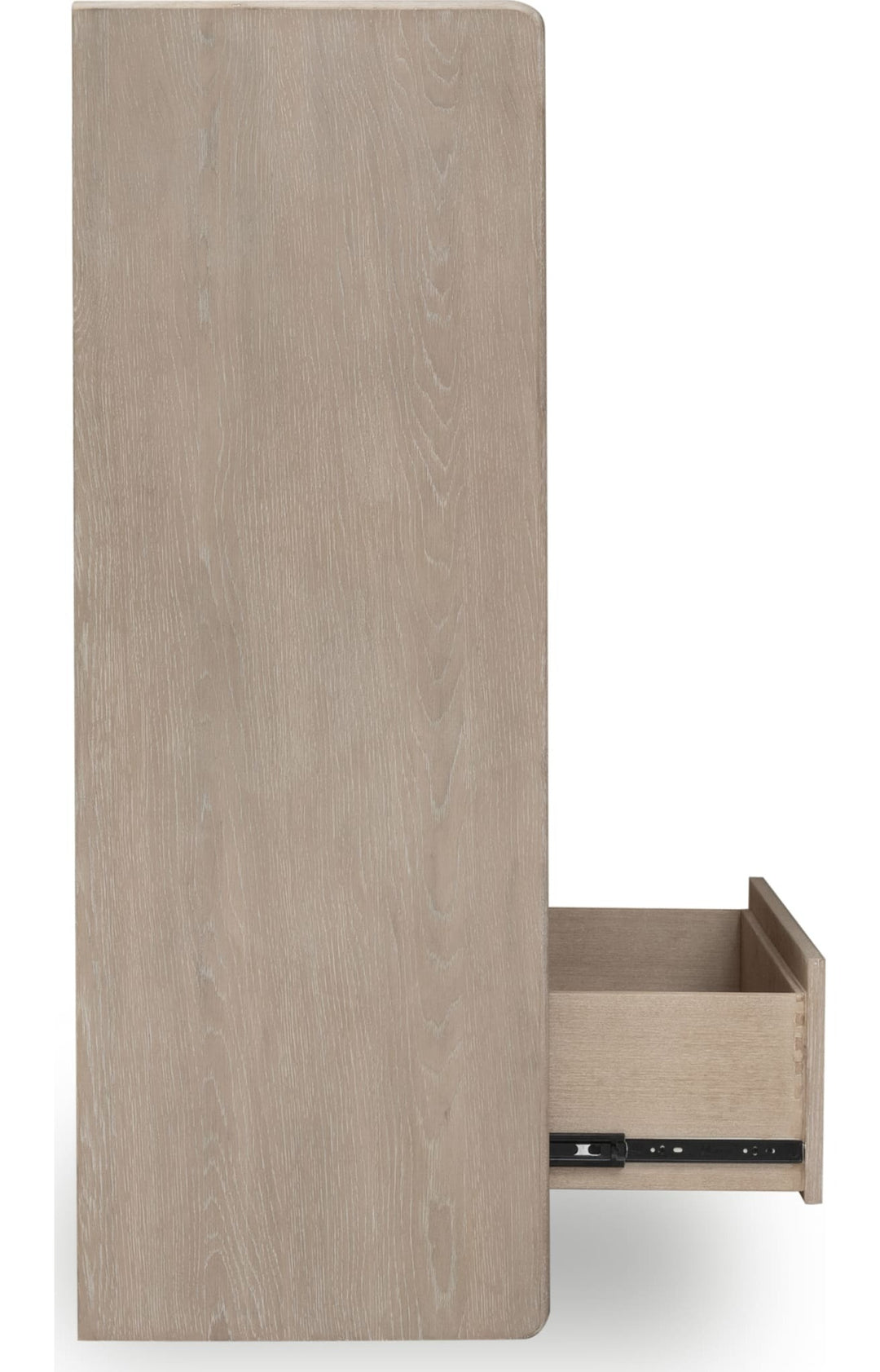 Gardenia Five Drawer Chest in Chai — side view