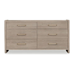 Gardenia Six Drawer Dresser by Modus in Chai — on a white background