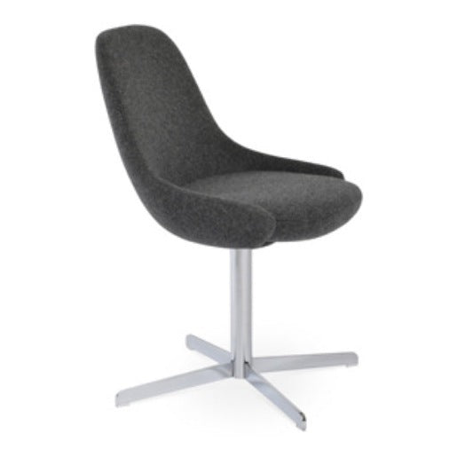 Gazel 4-Star Swivel Dining Chair