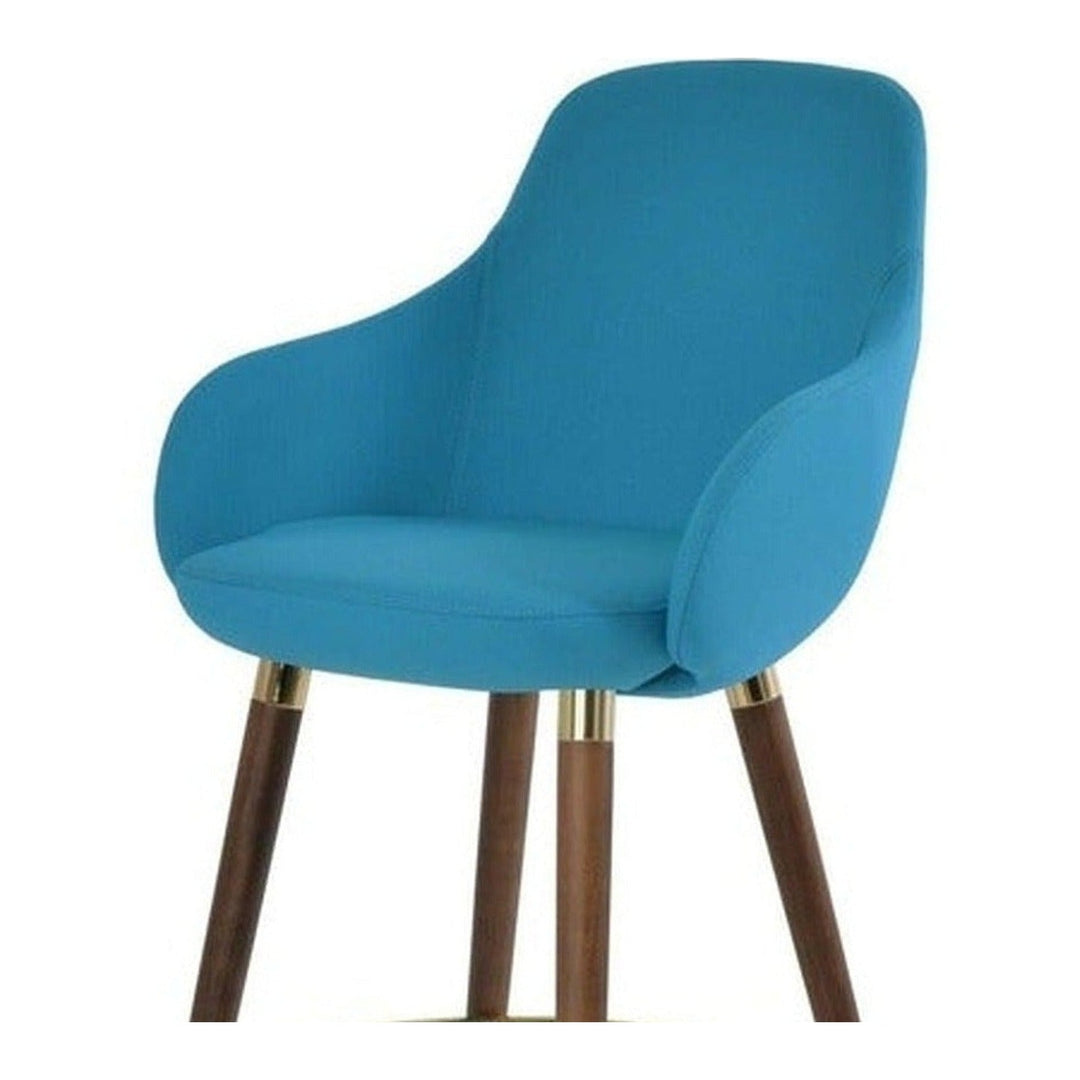 GAZEL ARM WOOD STOOL — product (Taji-scaled UNIFORM v2)