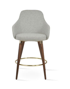 GAZEL ARM WOOD STOOL Bar Stools Soho Concept