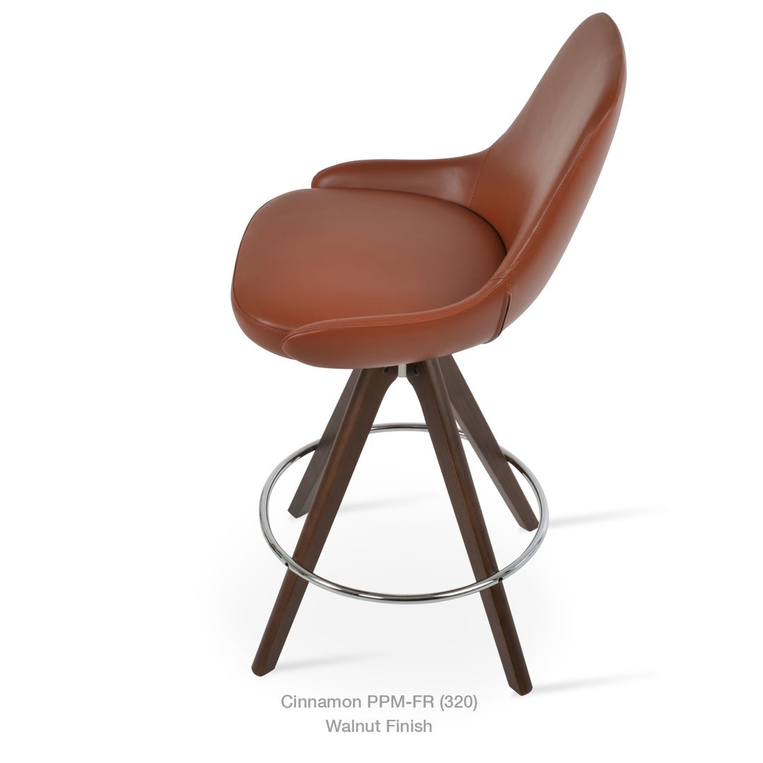 Gazel Pyramid Wood Swivel Stool — gazel-pyramid-wood-swivel-stool-extra-1
