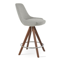 Gazel Pyramid Wood Swivel Stool