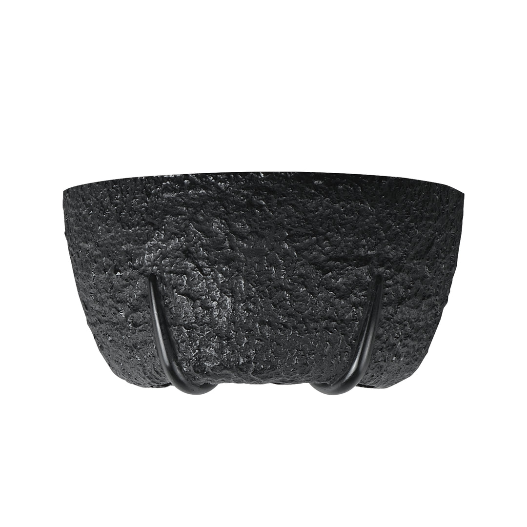 Geist LED Wall Sconce by ET2 Lighting in Black, front view