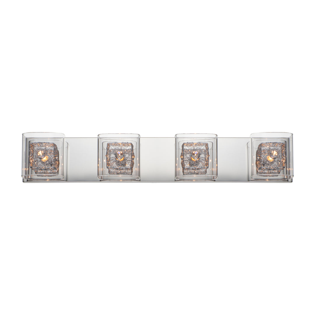 Gem 4-Light Bath Vanity with PC Shade by ET2 Lighting, detail view 1
