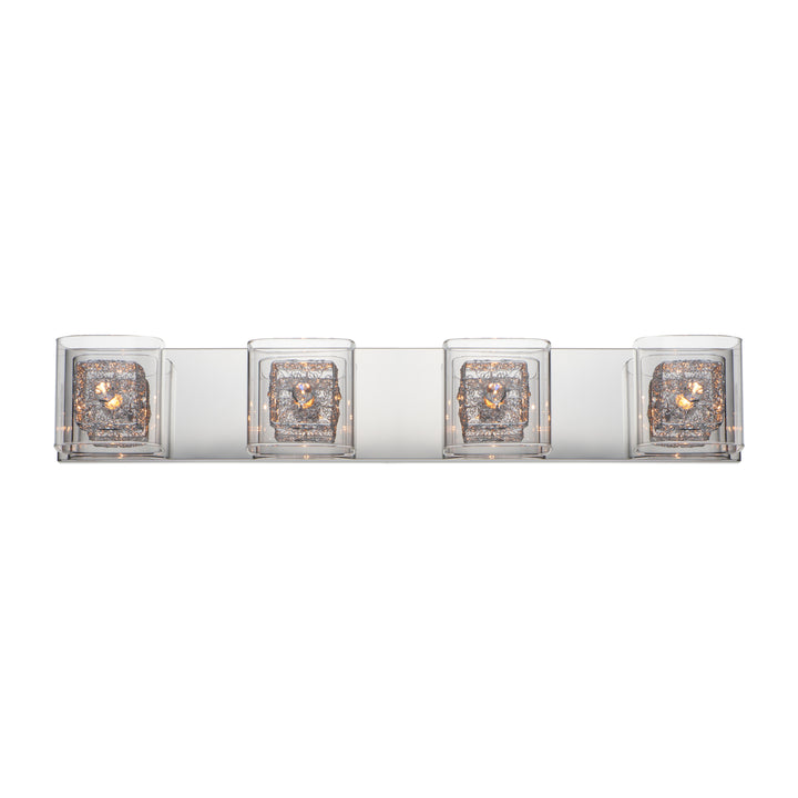 Gem 4-Light Bath Vanity with PC Shade by ET2 Lighting, detail view 1