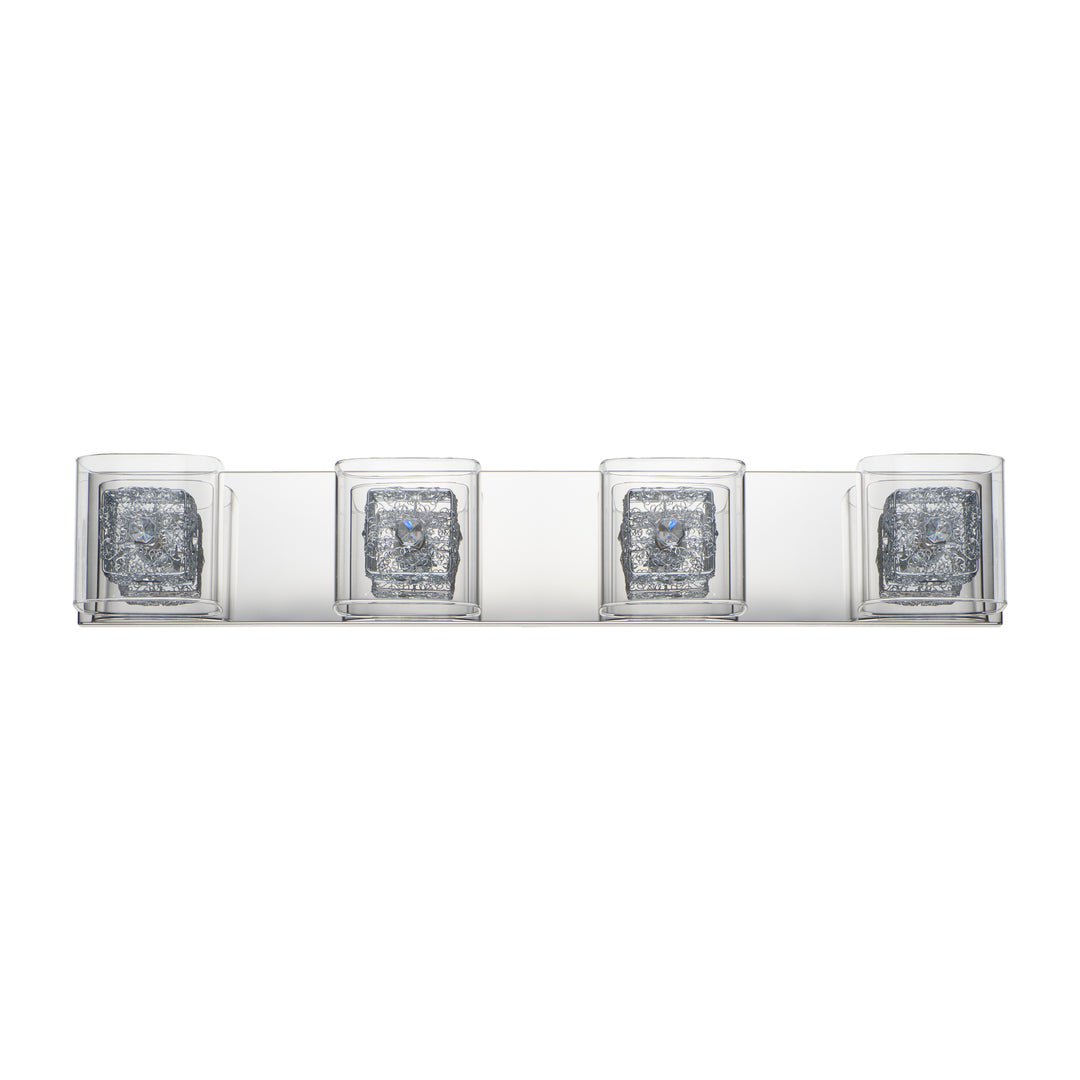 Gem 4-Light Bath Vanity with PC Shade by ET2 Lighting, detail view 2