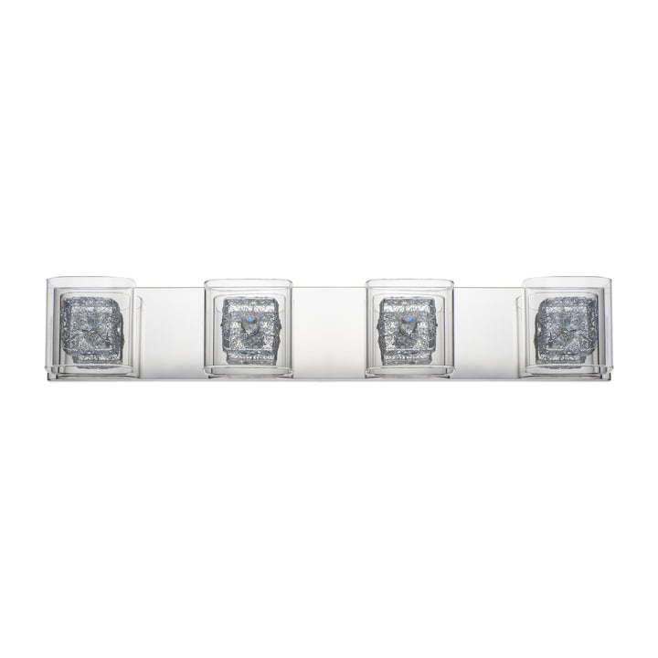 Gem 4-Light Bath Vanity with PC Shade by ET2 Lighting, detail view 2