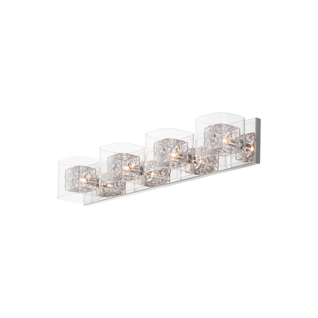Gem 4-Light Bath Vanity with PC Shade by ET2 Lighting, detail view 3