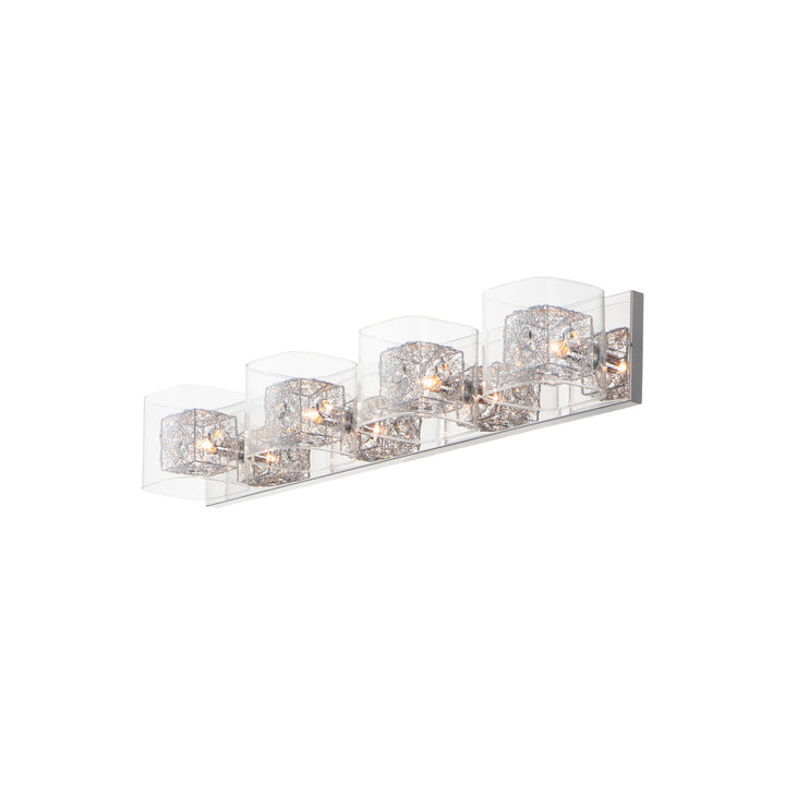 Gem 4-Light Bath Vanity with PC Shade by ET2 Lighting, detail view 3