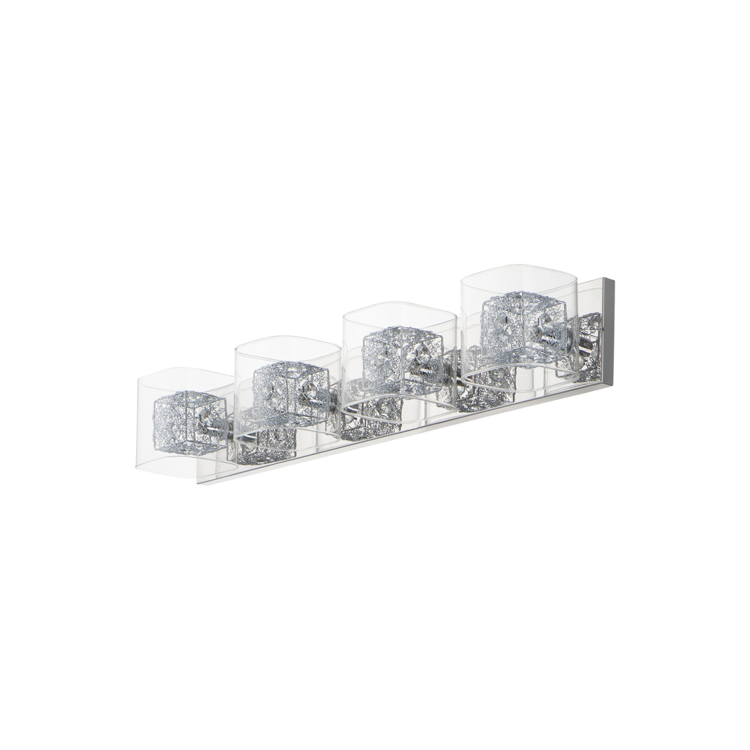 Gem 4-Light Bath Vanity with PC Shade by ET2 Lighting, detail view 4
