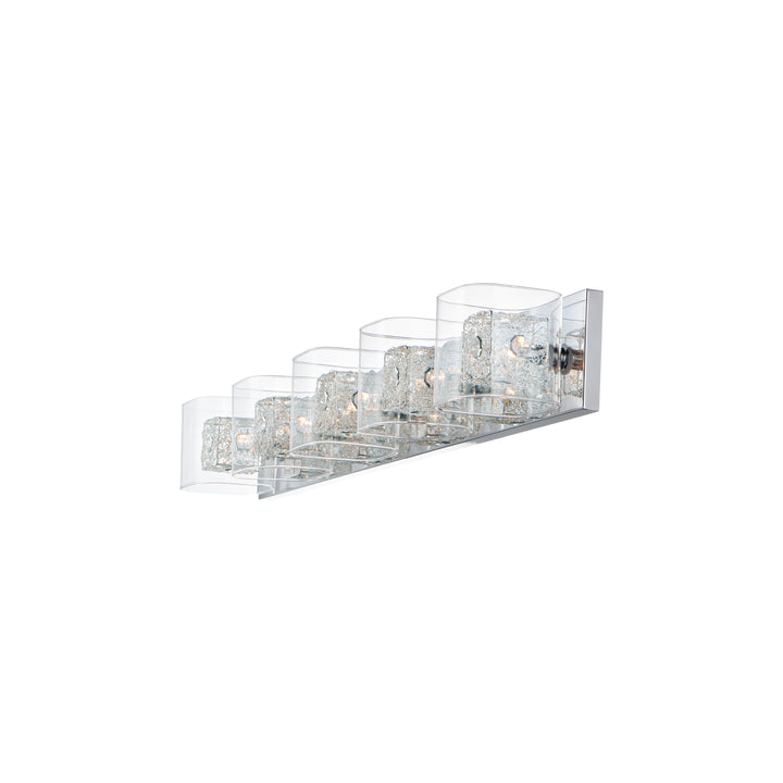 Gem 5-Light Bath Vanity with PC Shade by ET2 Lighting, detail view 2