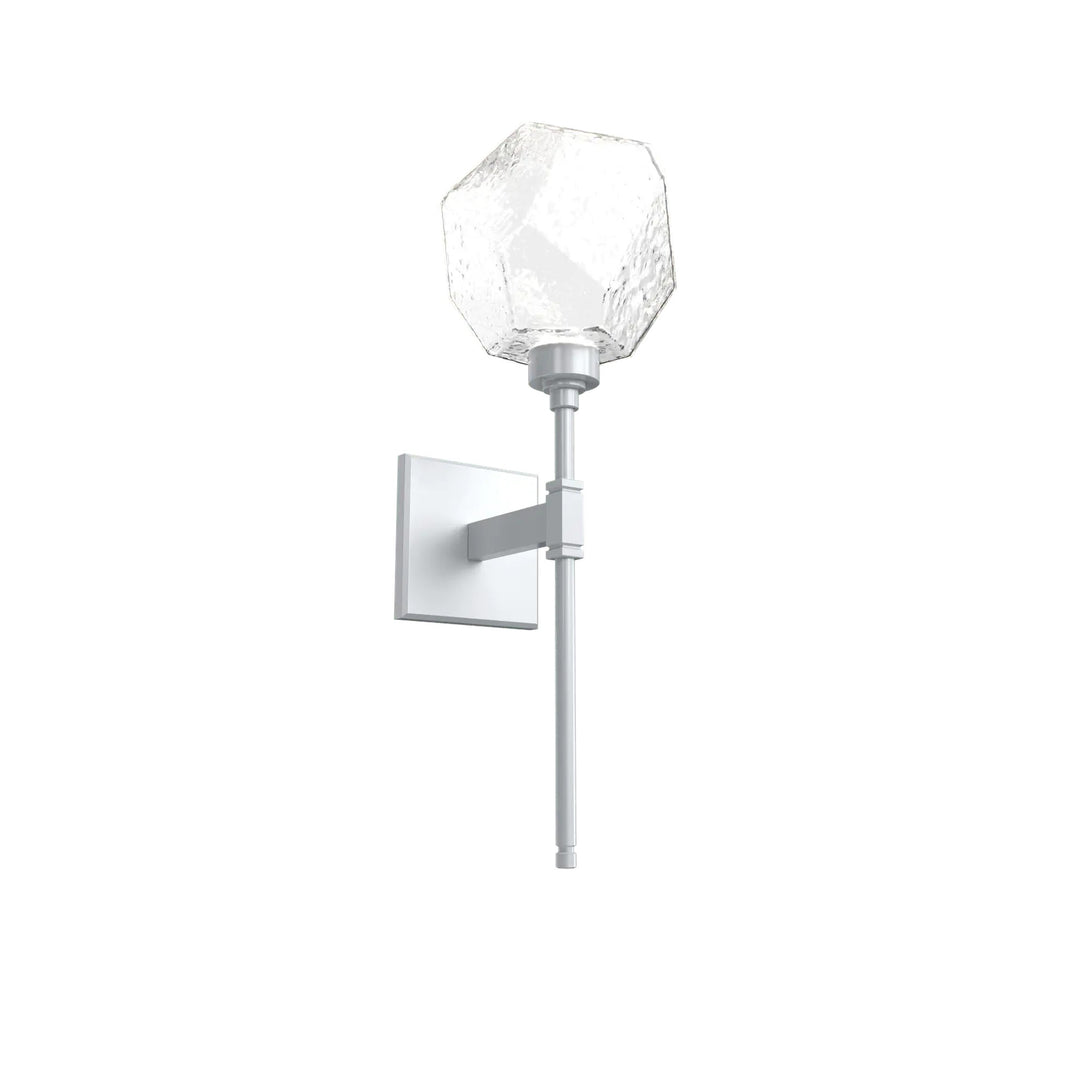Gem Belvedere Sconce by Hammerton Studio in Classic Silver with Clear glass