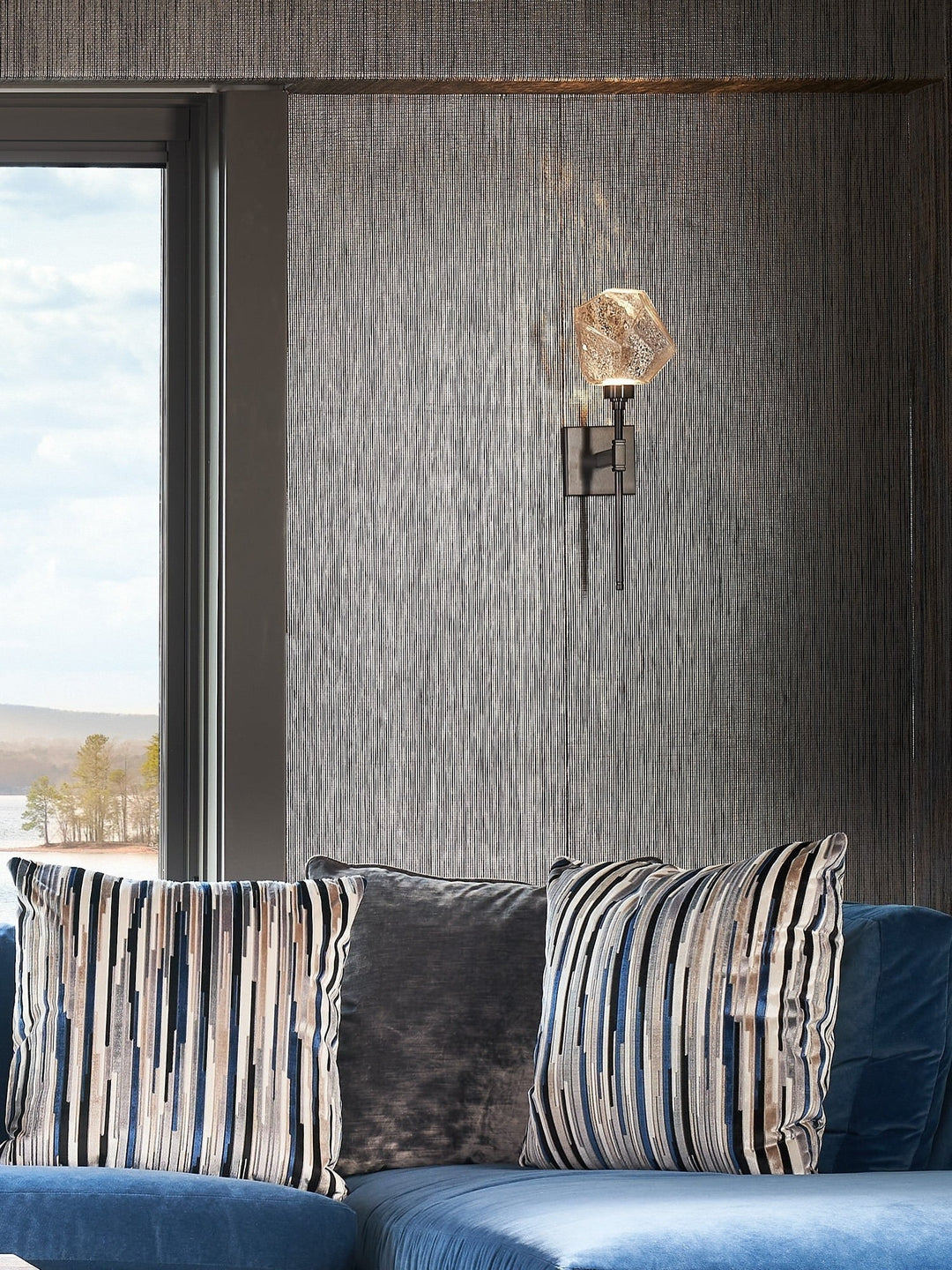 Gem Belvedere Sconce by Hammerton Studio in a styled interior